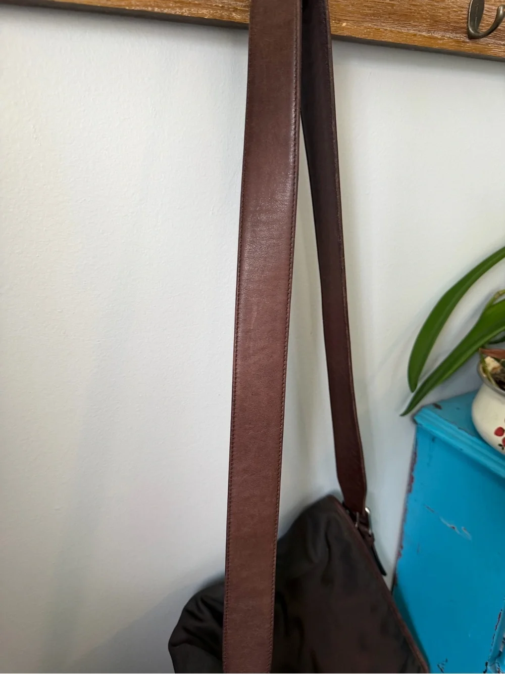 Vintage Coach 5109 Nylon Leather Messenger Bag Brown Crossbody Laptop Courier
